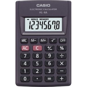 CASIO / CALCULADORA DE BOLSO HL-4A-S4-DP