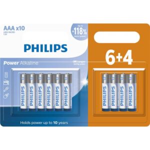 PHILIPS / PILHA ALCALINA AAA C/10