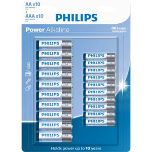 PHILIPS / PILHA ALCALINA 10 AA + 10 AAA