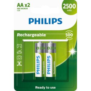 PHILIPS / PILHA RECAREGAVEL PEQUENA AA 2500MAH C2 - R6B2RTU25/59