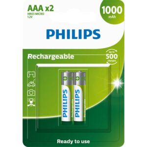 PHILIPS / PILHA RECARREGAVEL PALITO AAA 1000MAH C/4 - R03B4RTU10/59