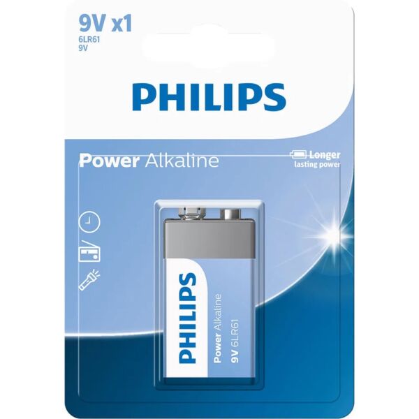 PHILIPS / BATERIA 9V ALCALINA C/1