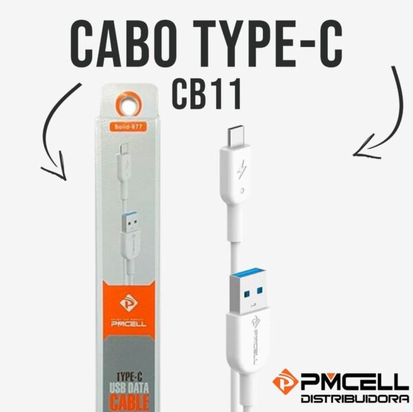 PMCELL / CB-11 CABO SOLID - TIPO C - 1 METRO